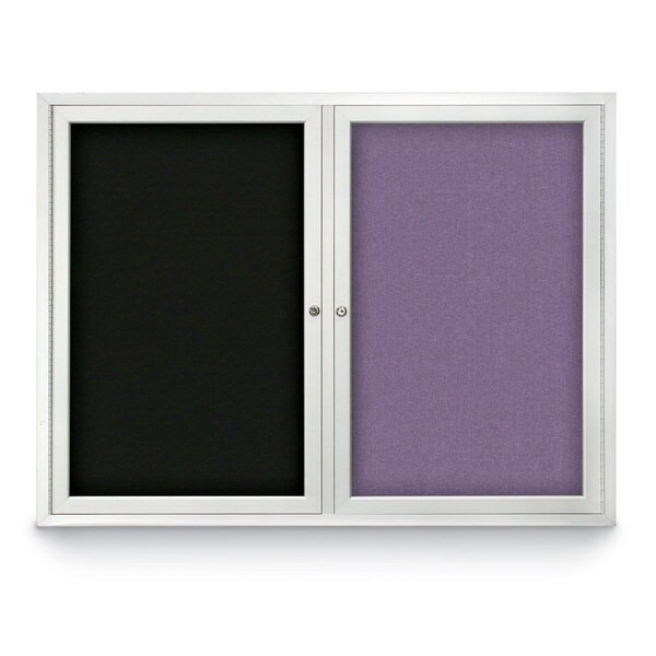 Corkboard, Amethyst/Black, 36" x 36"
